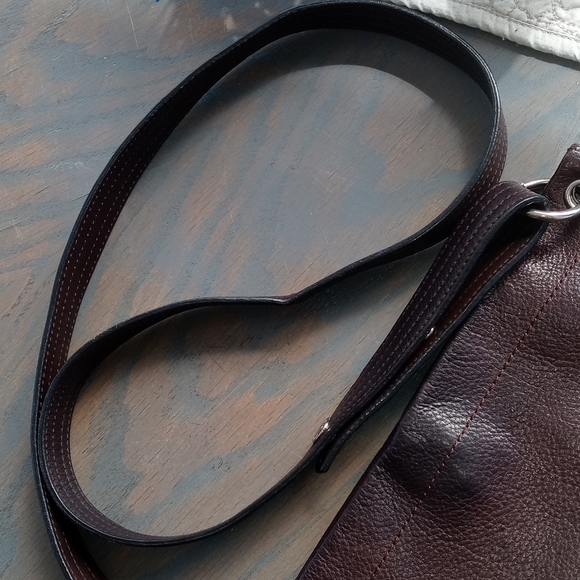 FOSSIL BROWN LEATHER CROSSBODY BAG/PURSE - Picture 3 of 7
